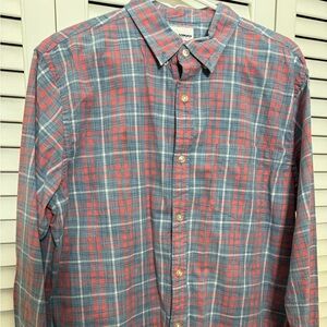 ⭐️Sonoma Blue and Red Casual Button Down Shirt